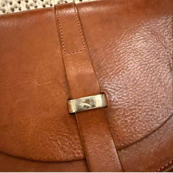 Sezane ORIGINAL design Claude Tan Leather Crossbody Bag 2017/2018 - Picture 6 of 9